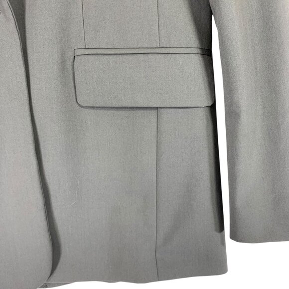 H&M Single-breasted Blazer color Dark gray-green size xs - Picture 4 of 14